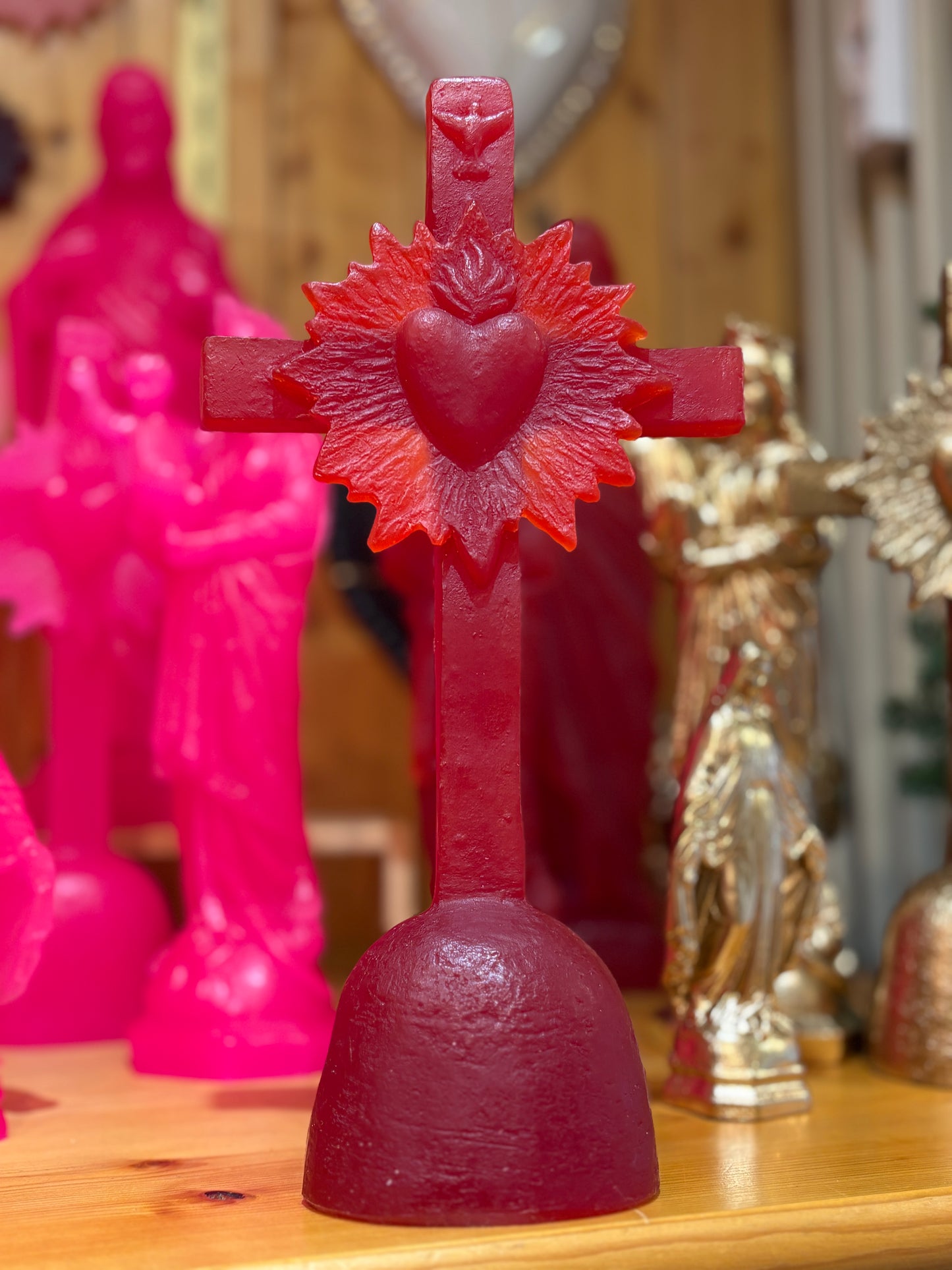 Croix coeur de lumière