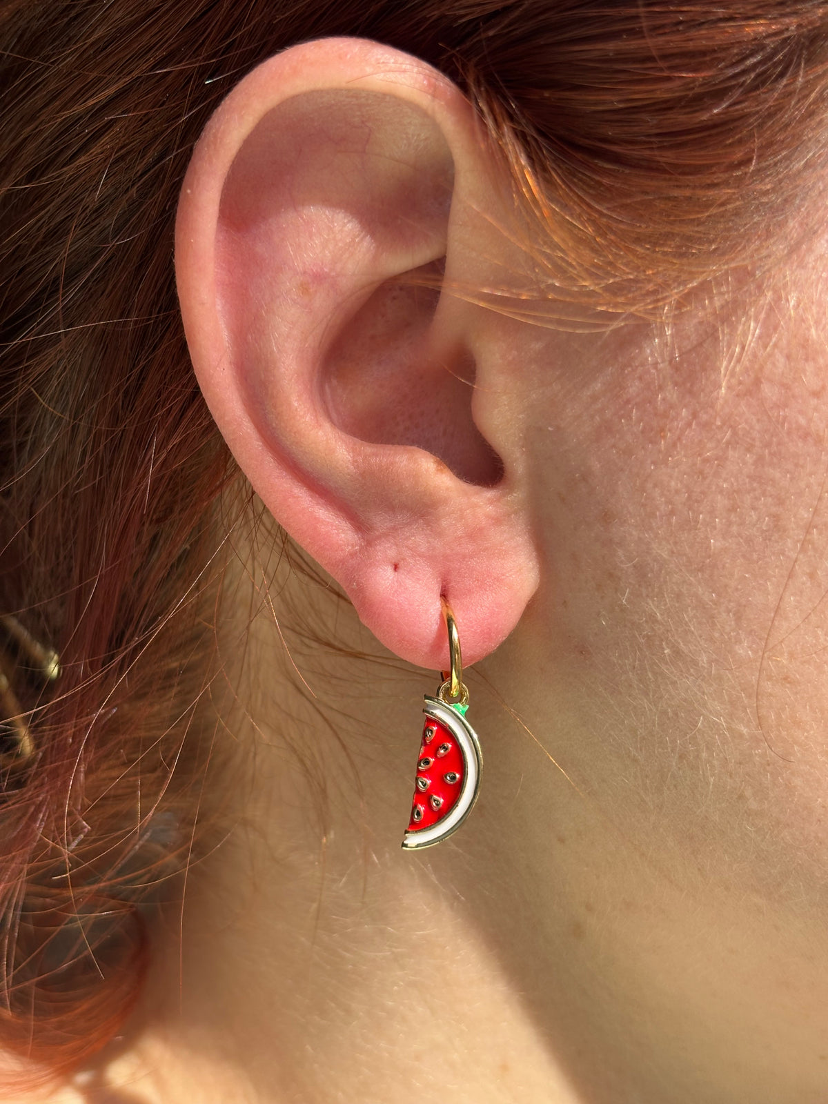 Boucles d’oreilles pastèque