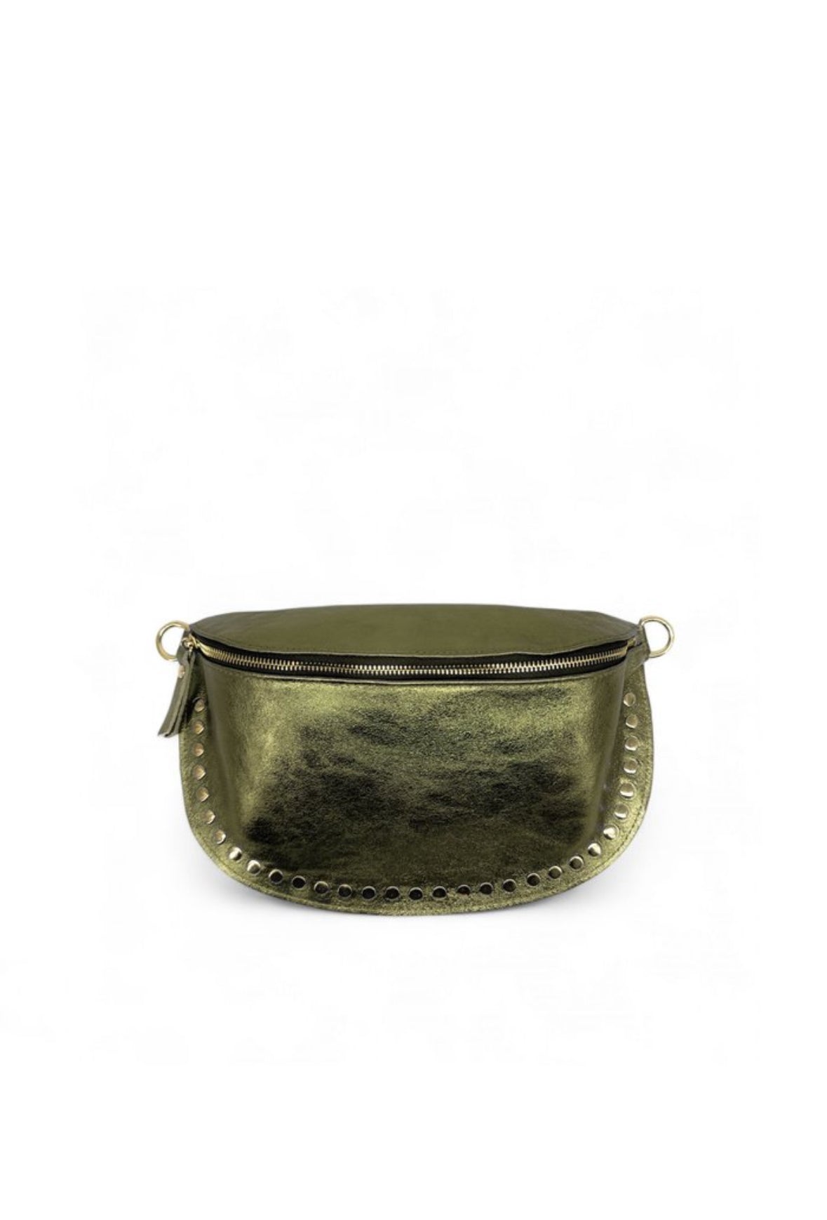 Sac banane cloutée kaki