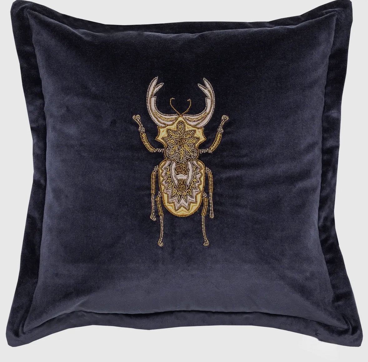 Housse de coussin brodé Sacrabée