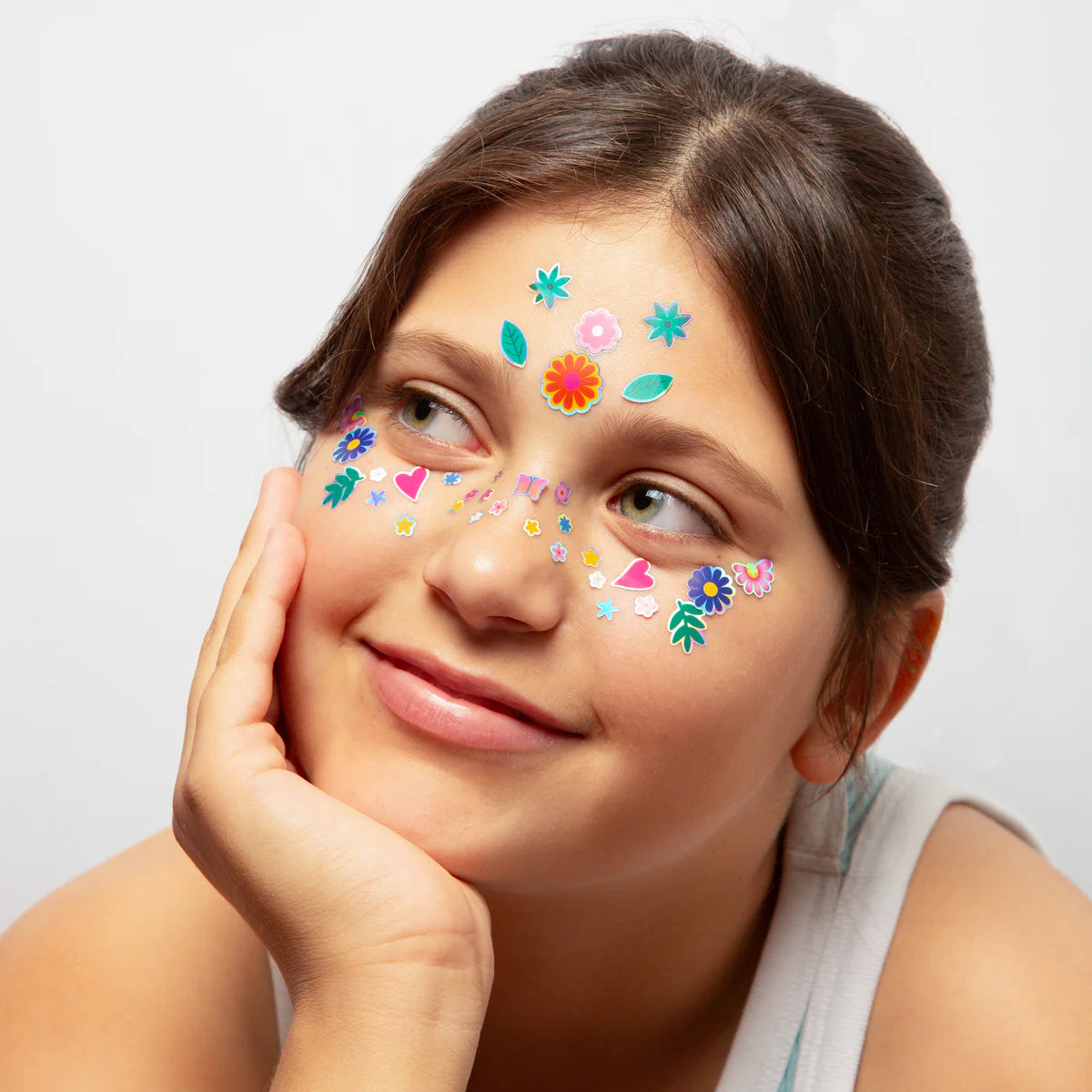 Face stickers flower