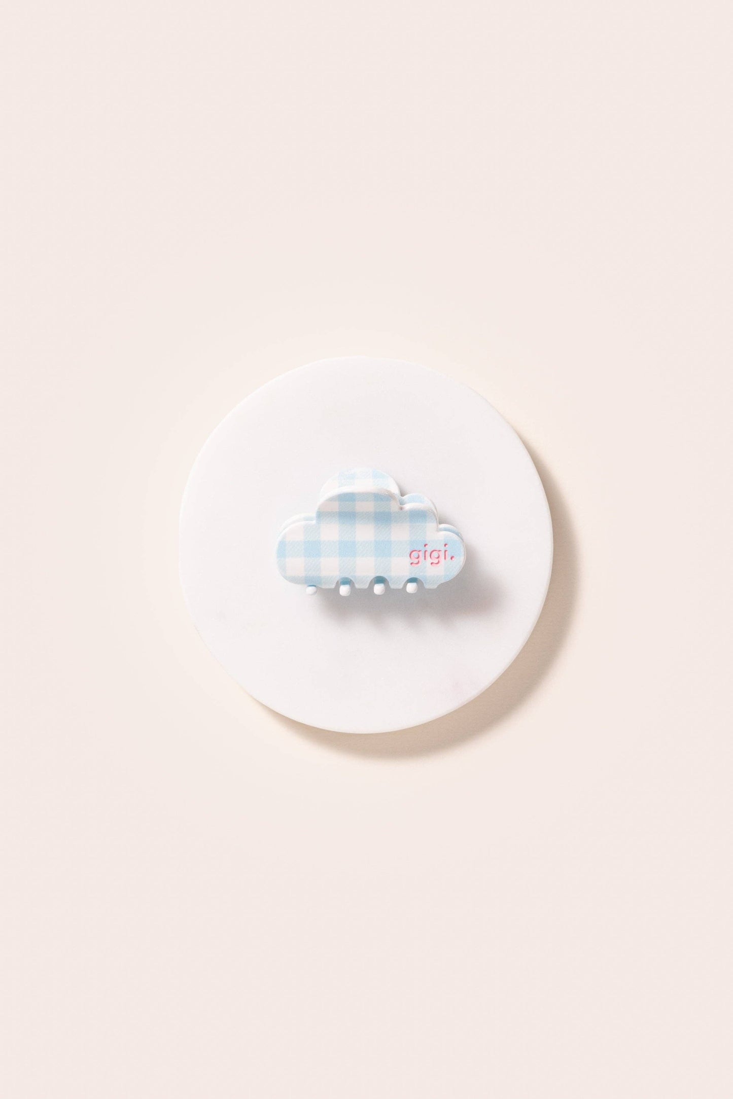 Pince rêve vichy ciel: 3 cm / 5 cm