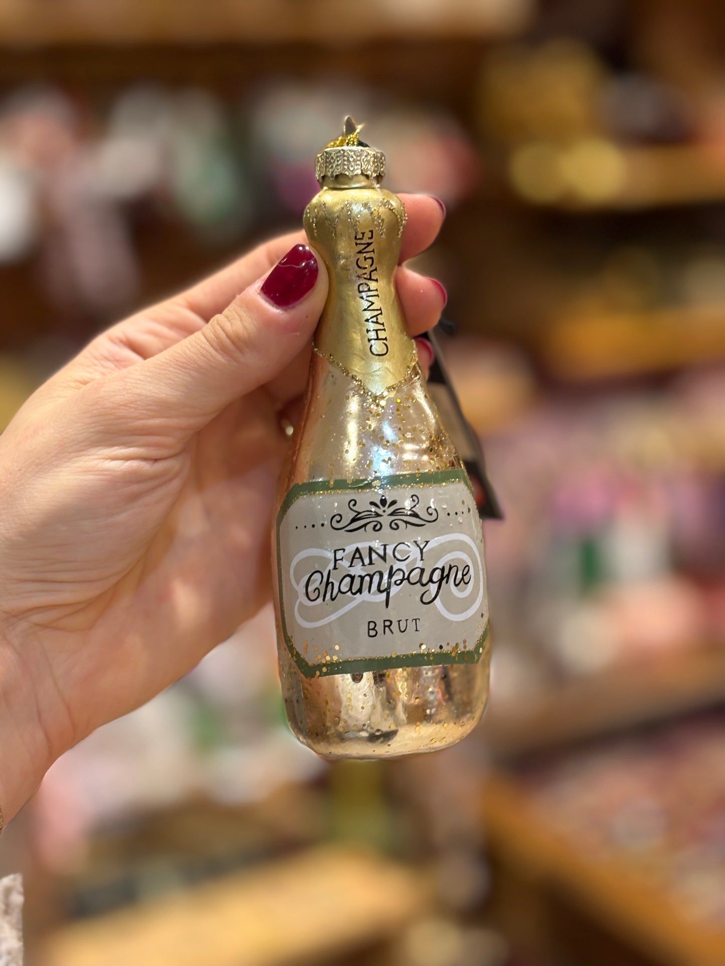 Suspension bouteille de champagne