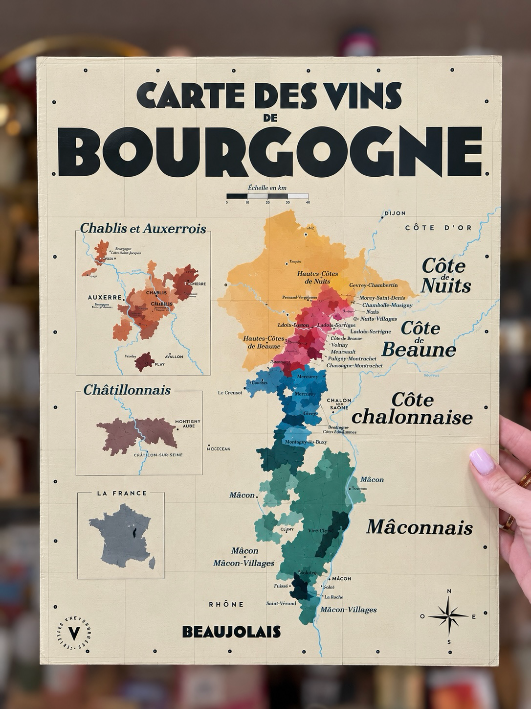 Affiche - vins de bourgogne