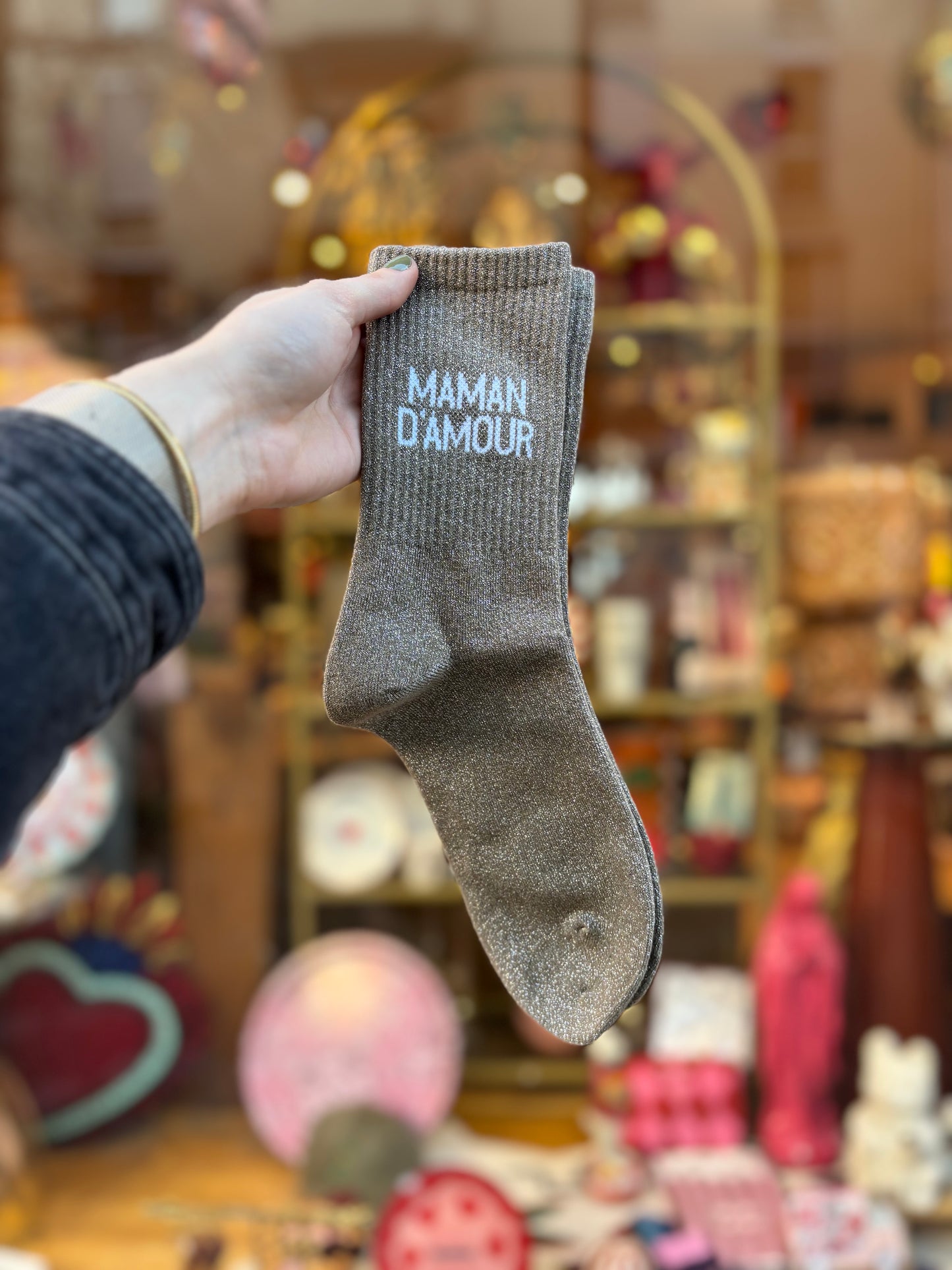 Chaussettes à paillettes - Maman d’amour