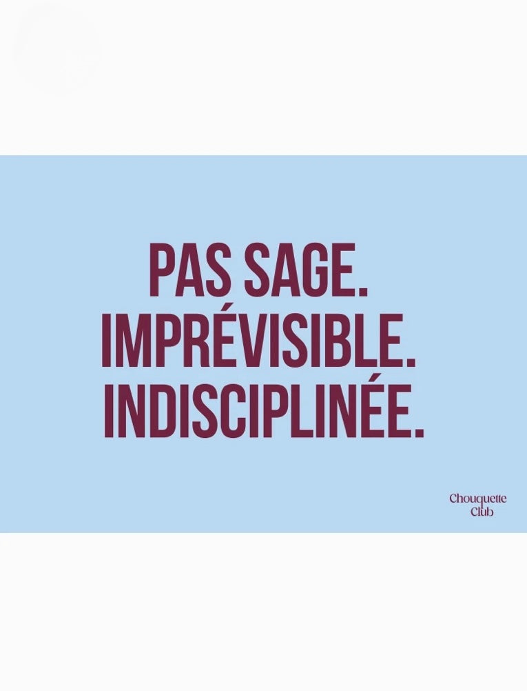 Affiche - Pas sage