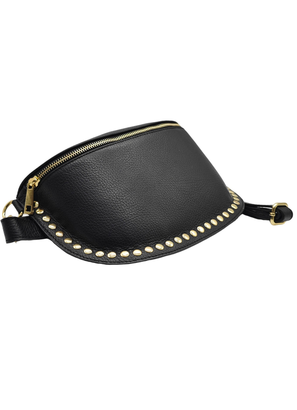 Sac banane cloutée Noire