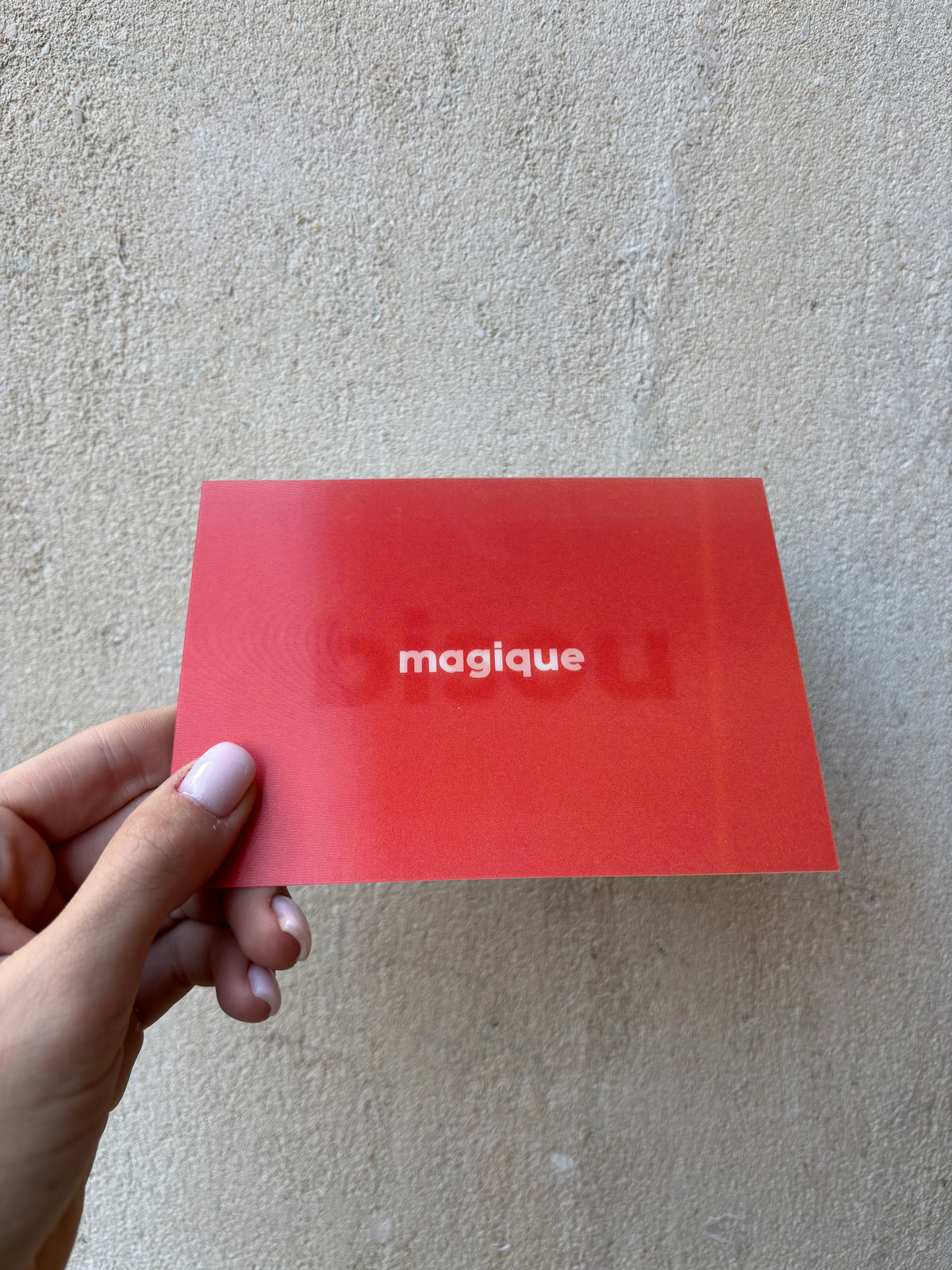 Carte - bisou magique