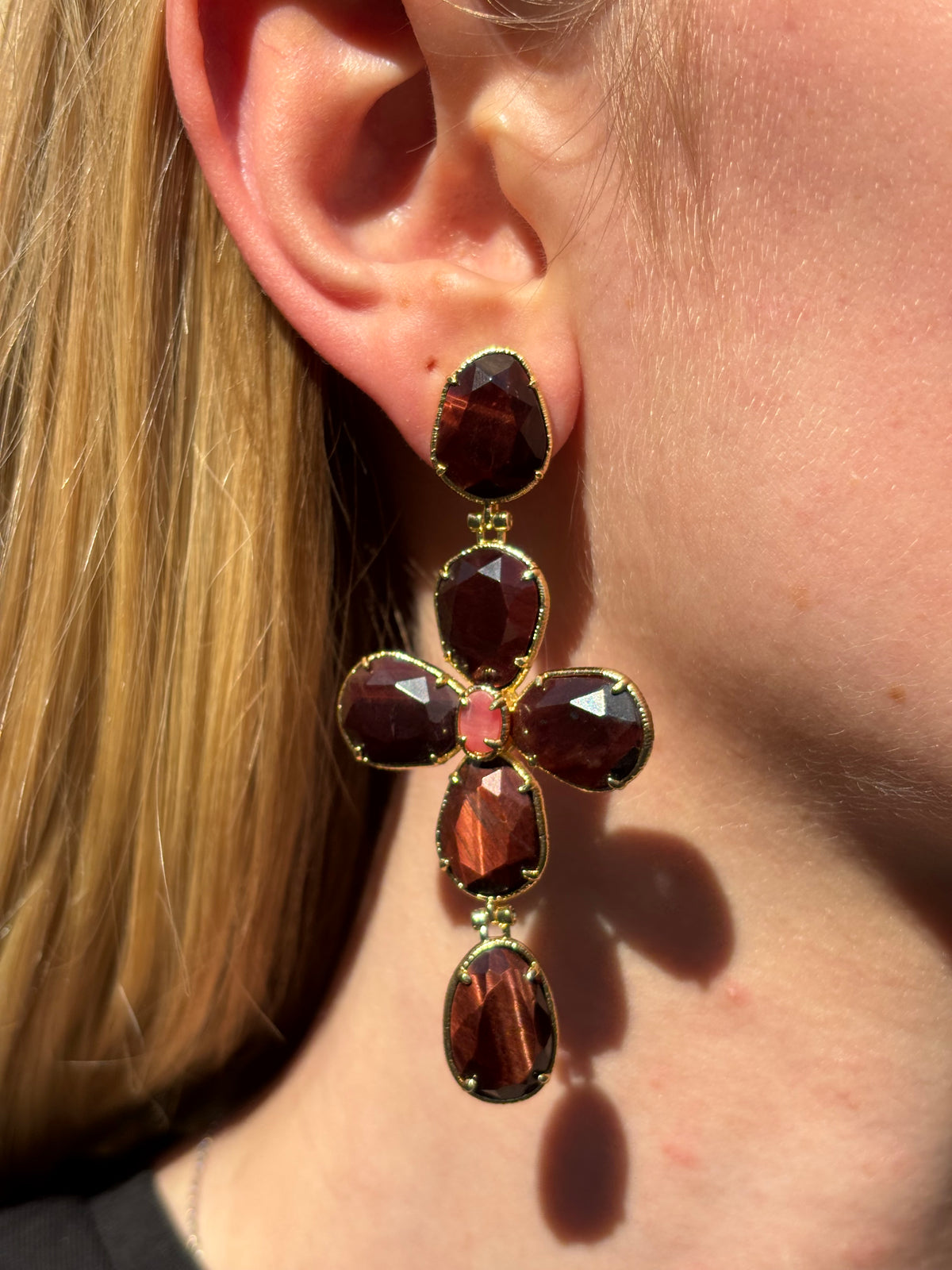 Boucles d’oreilles Croix