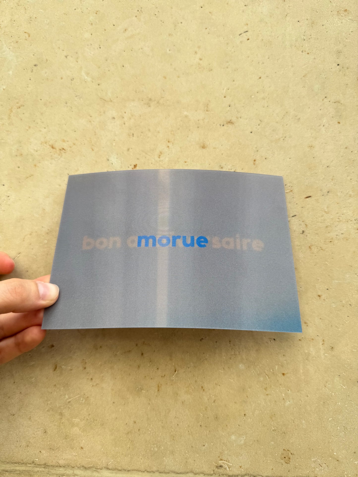 Carte anniversaire morue