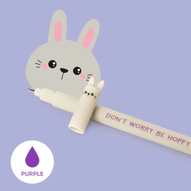 Stylo effaçable lapin