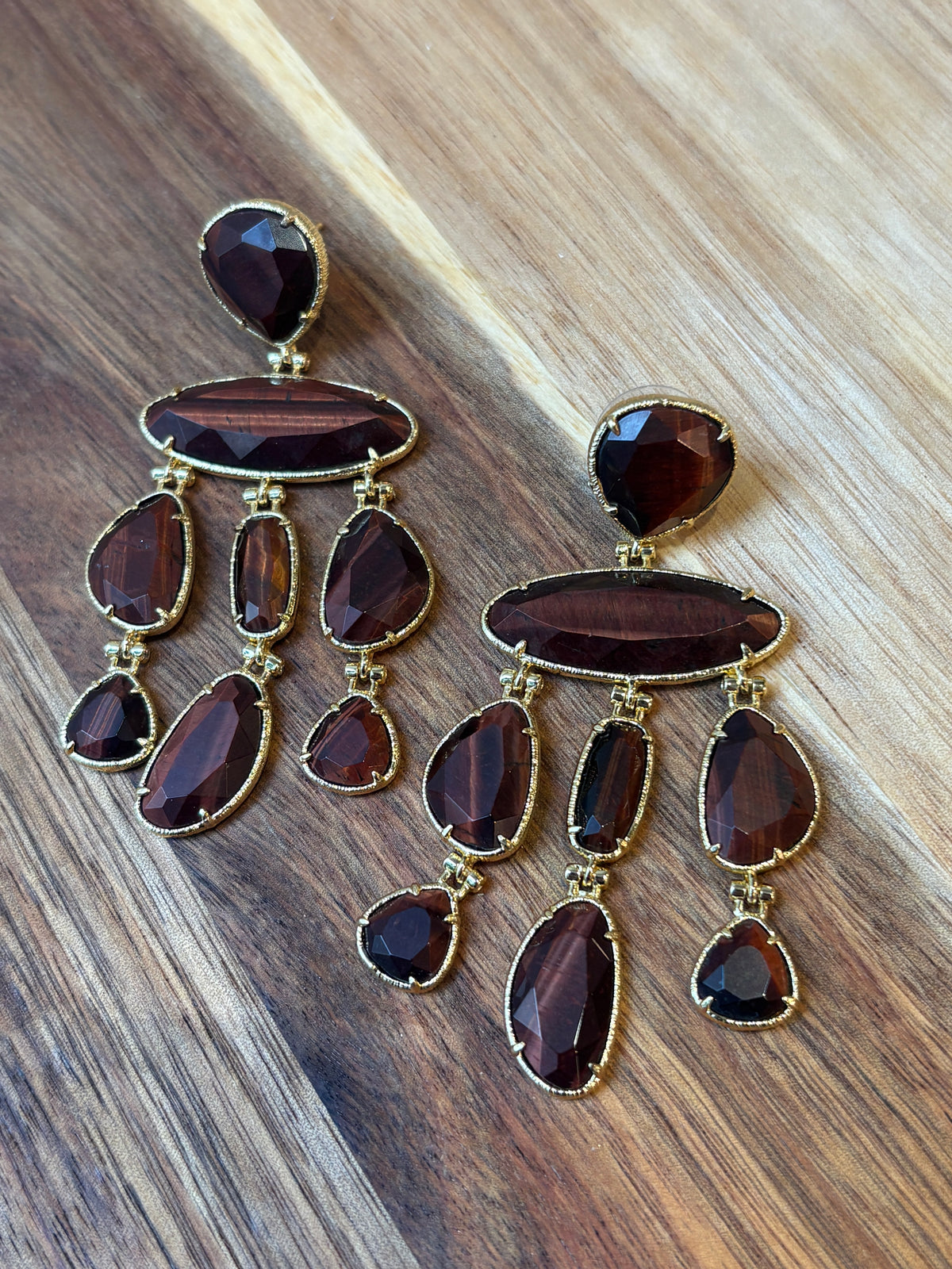 Boucles d’oreilles Cascade de gemmes