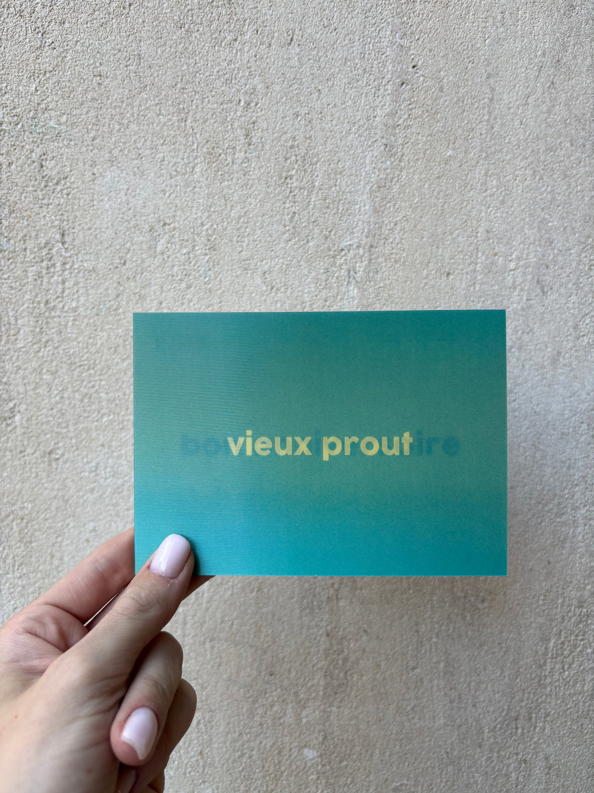 Carte d’anniversaire - vieux prout