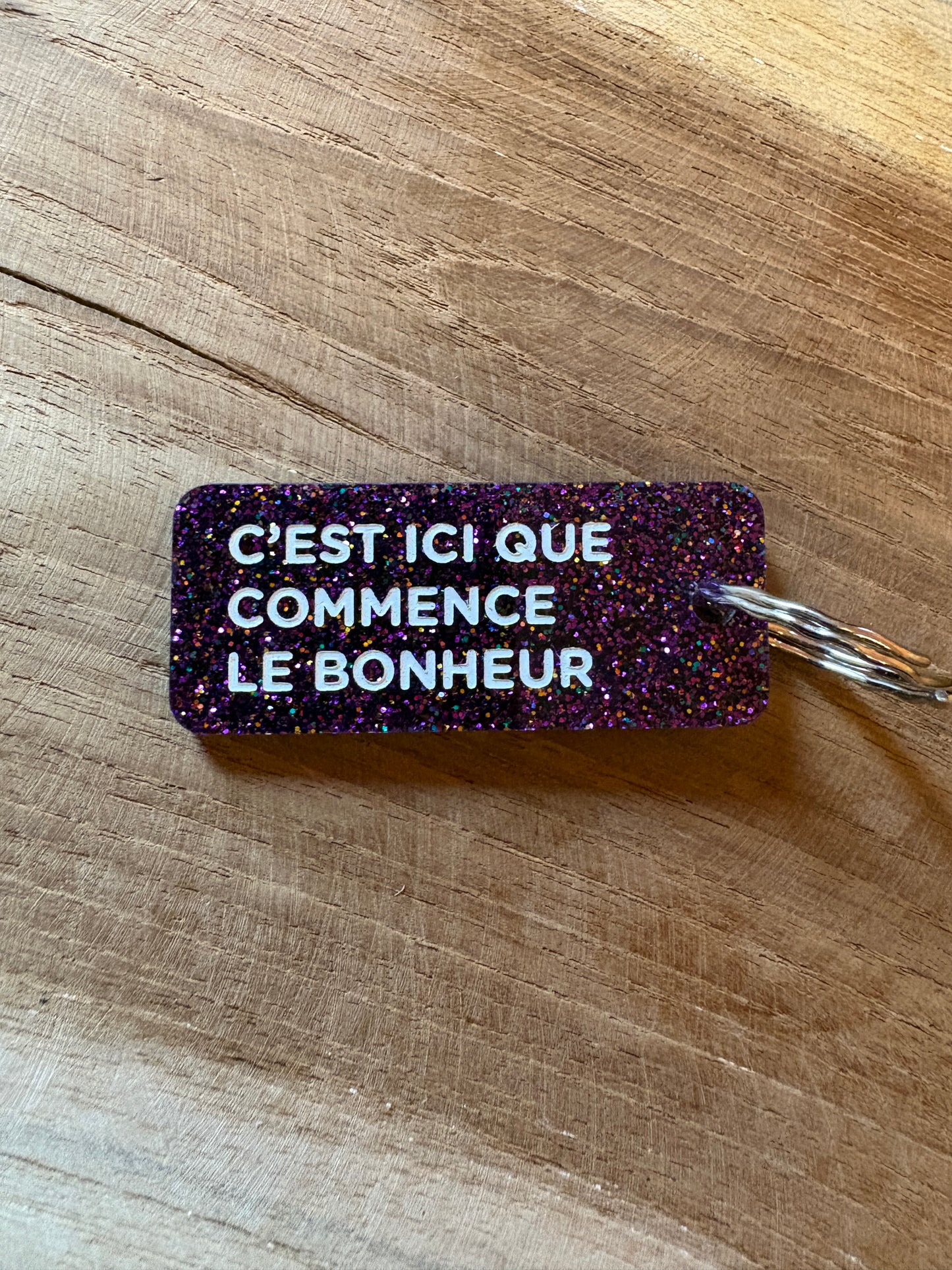 Porte-clé paillettes