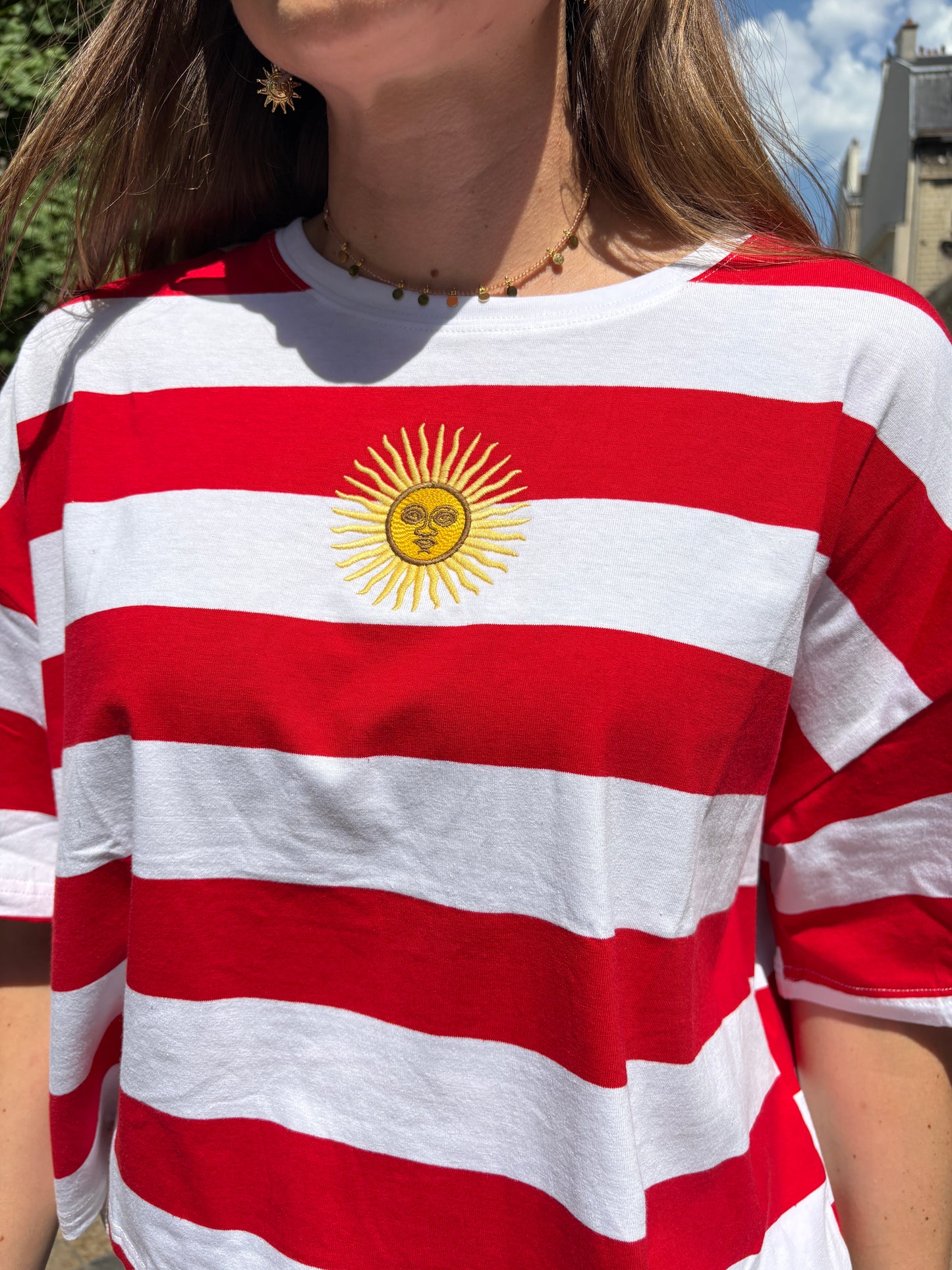 T-shirt rayé soleil
