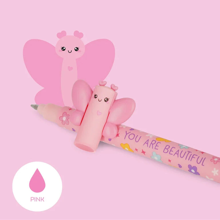 Stylo effaçable papillon