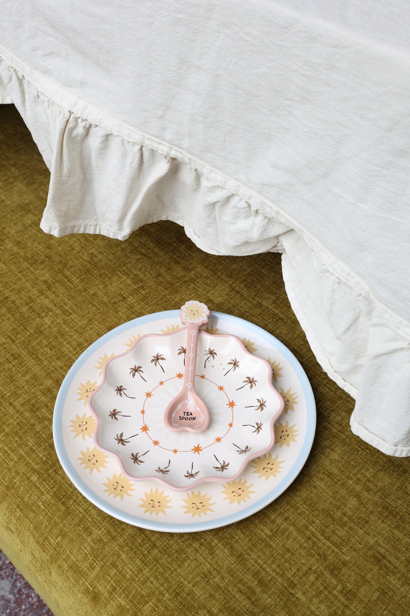 Petite assiette palmier