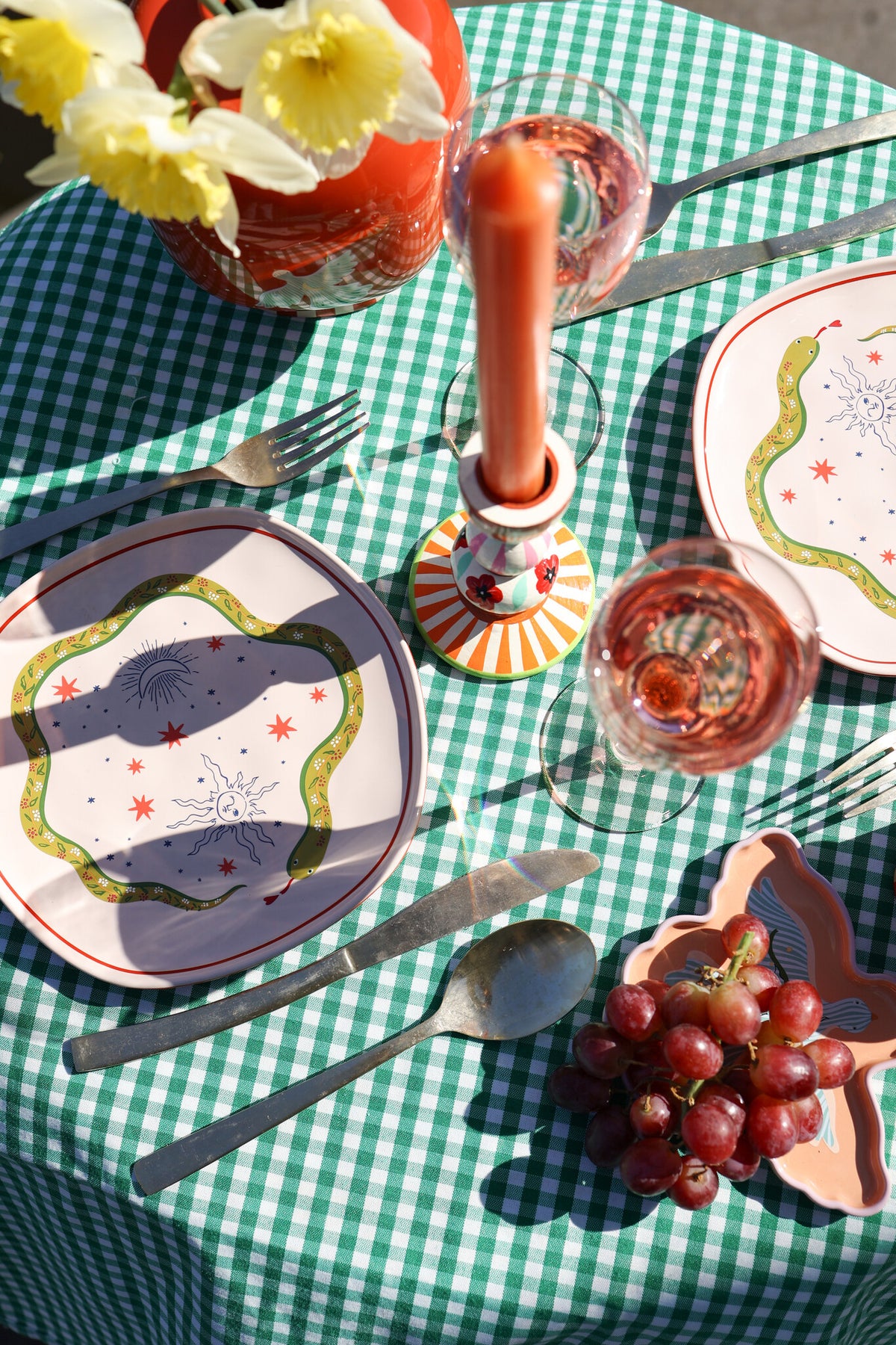 Assiette - serpent