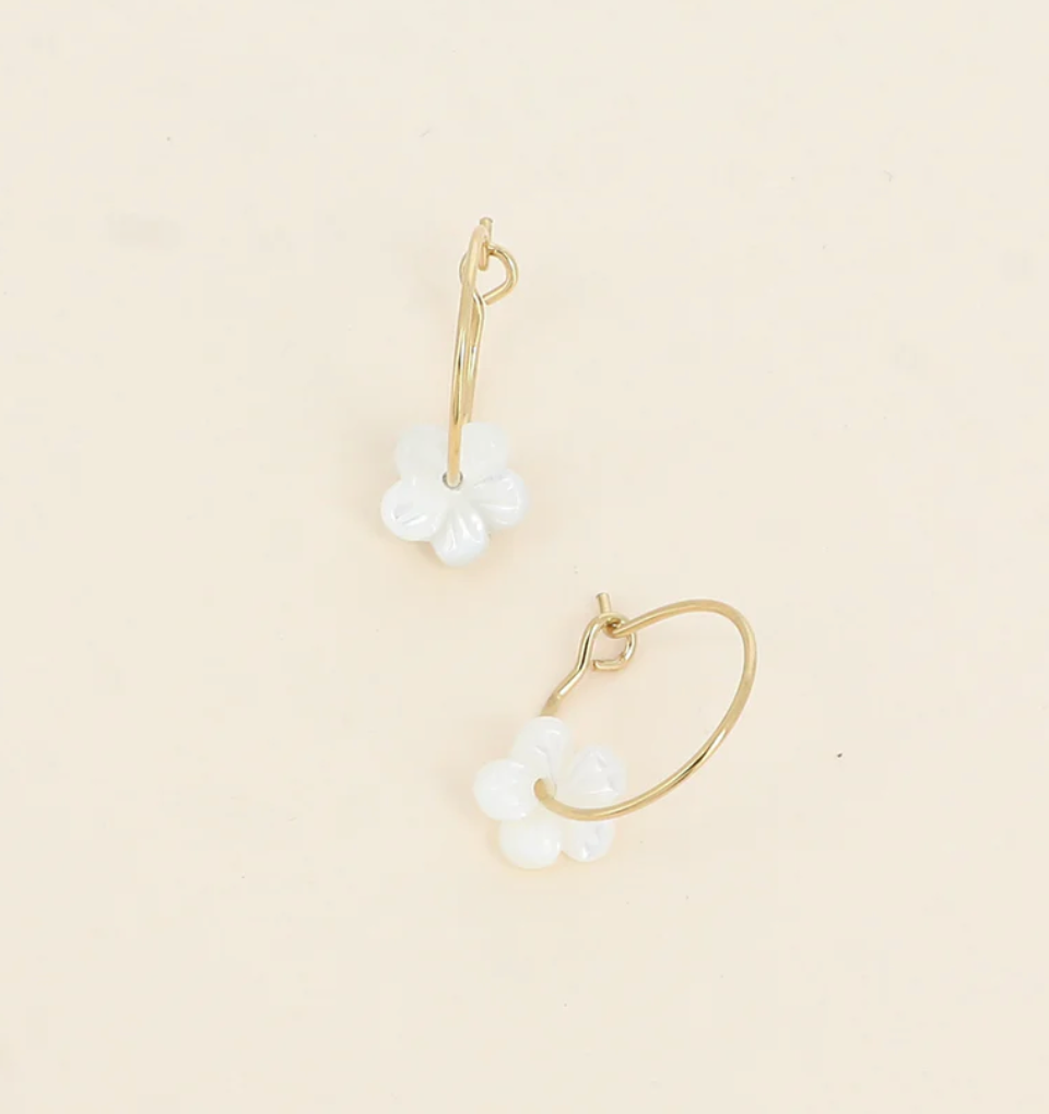 Boucles d'oreilles pétales