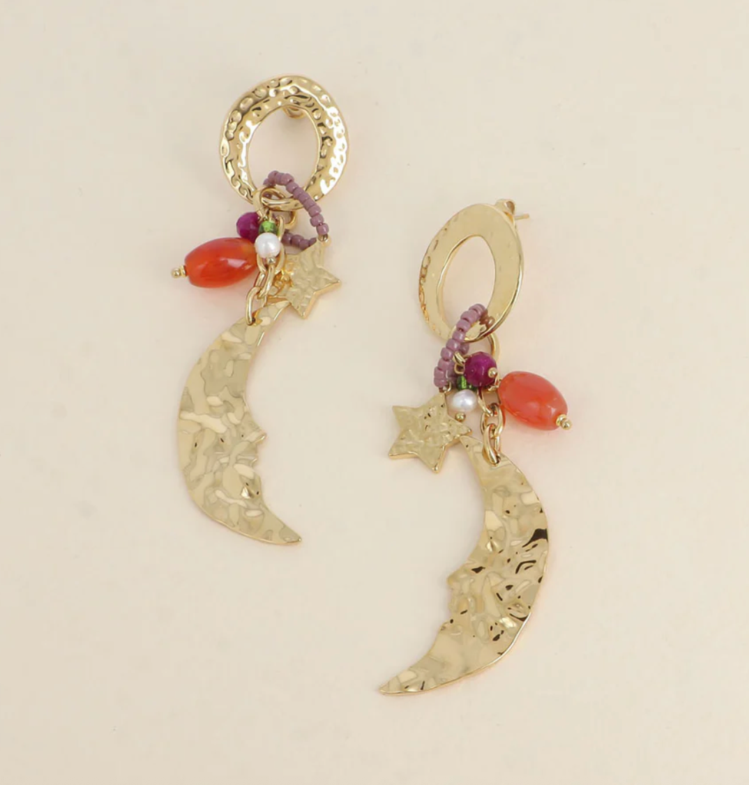 Boucles d'oreilles Lunes