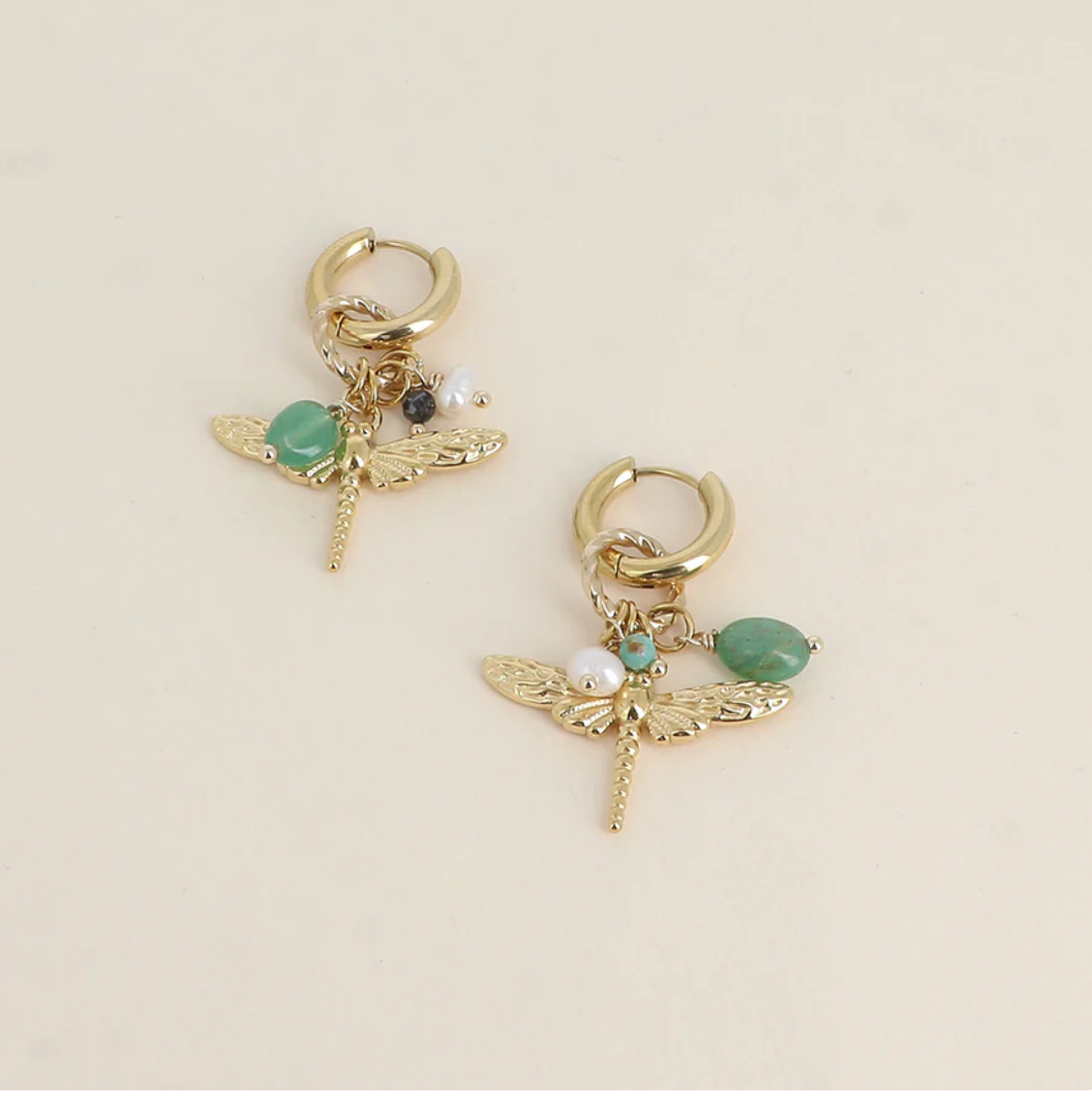 Boucles d’oreilles Libellule