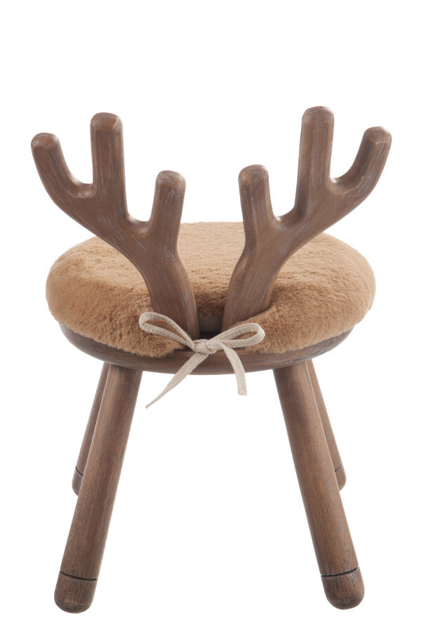 Chaise enfant en bois oreille de lapin/Renne