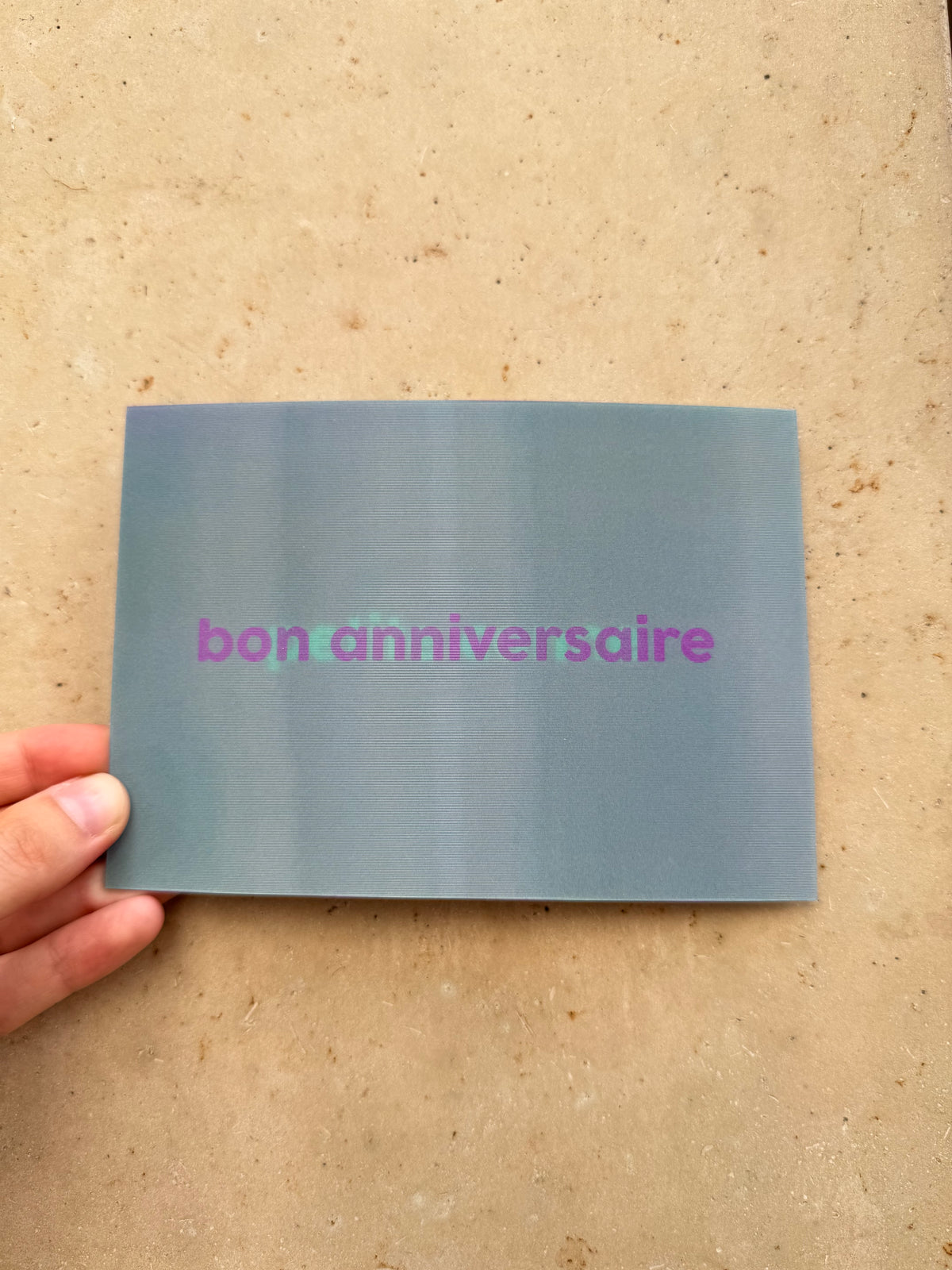 Carte anniversaire petite conne
