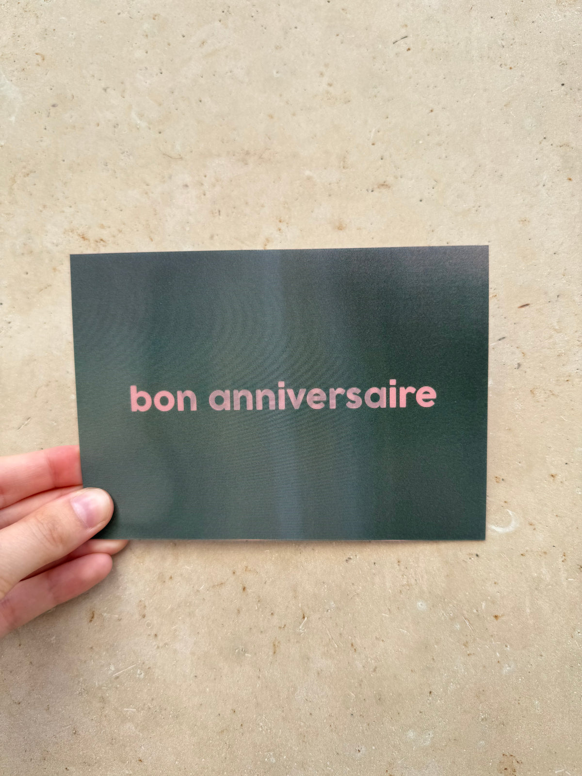 Carte anniversaire vieille peau