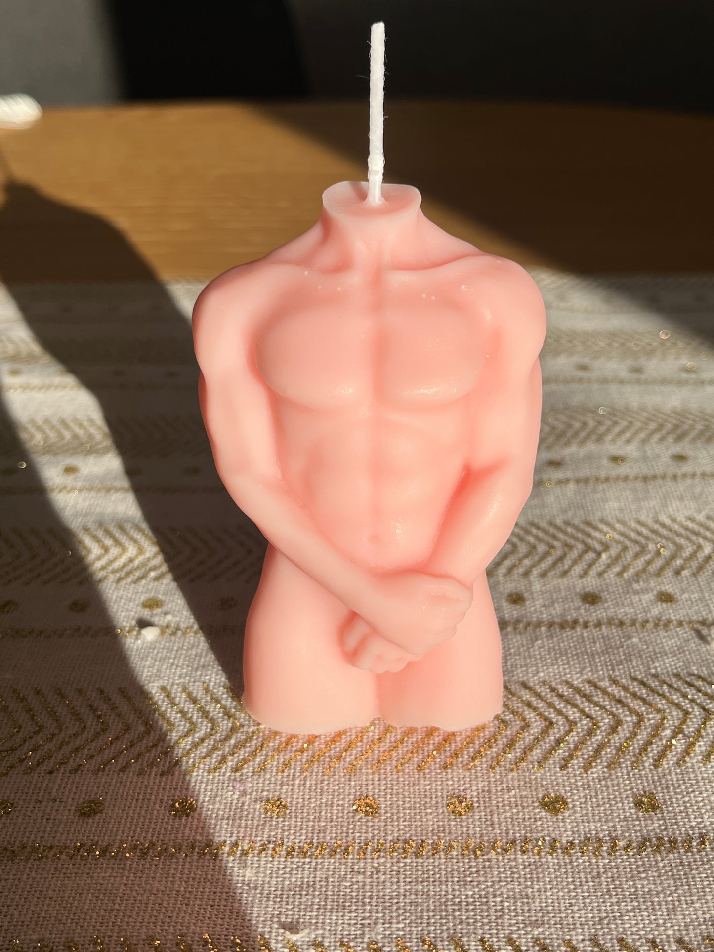 Bougie artisanale corps homme