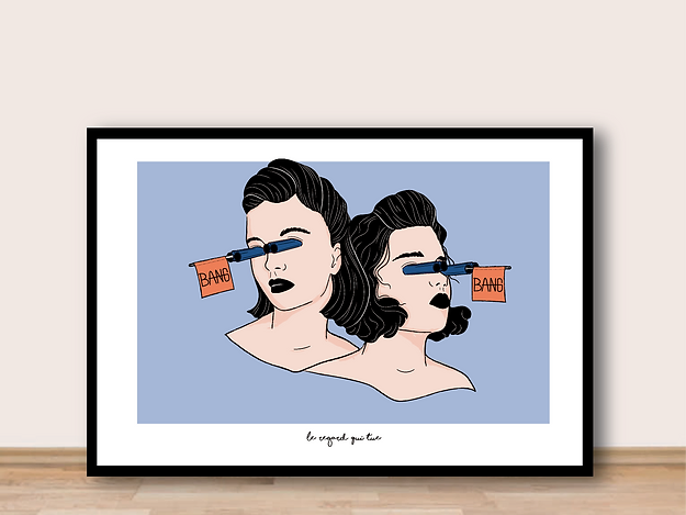 Affiche " Regard qui tue"