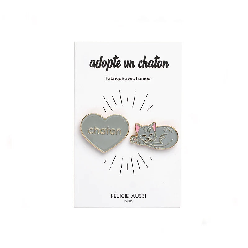 Pin’s adopte un chaton