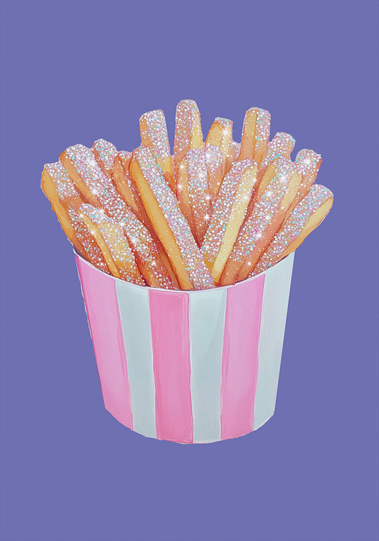 Affiche - Frites pailletées