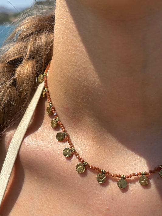 Collier pierre du soleil