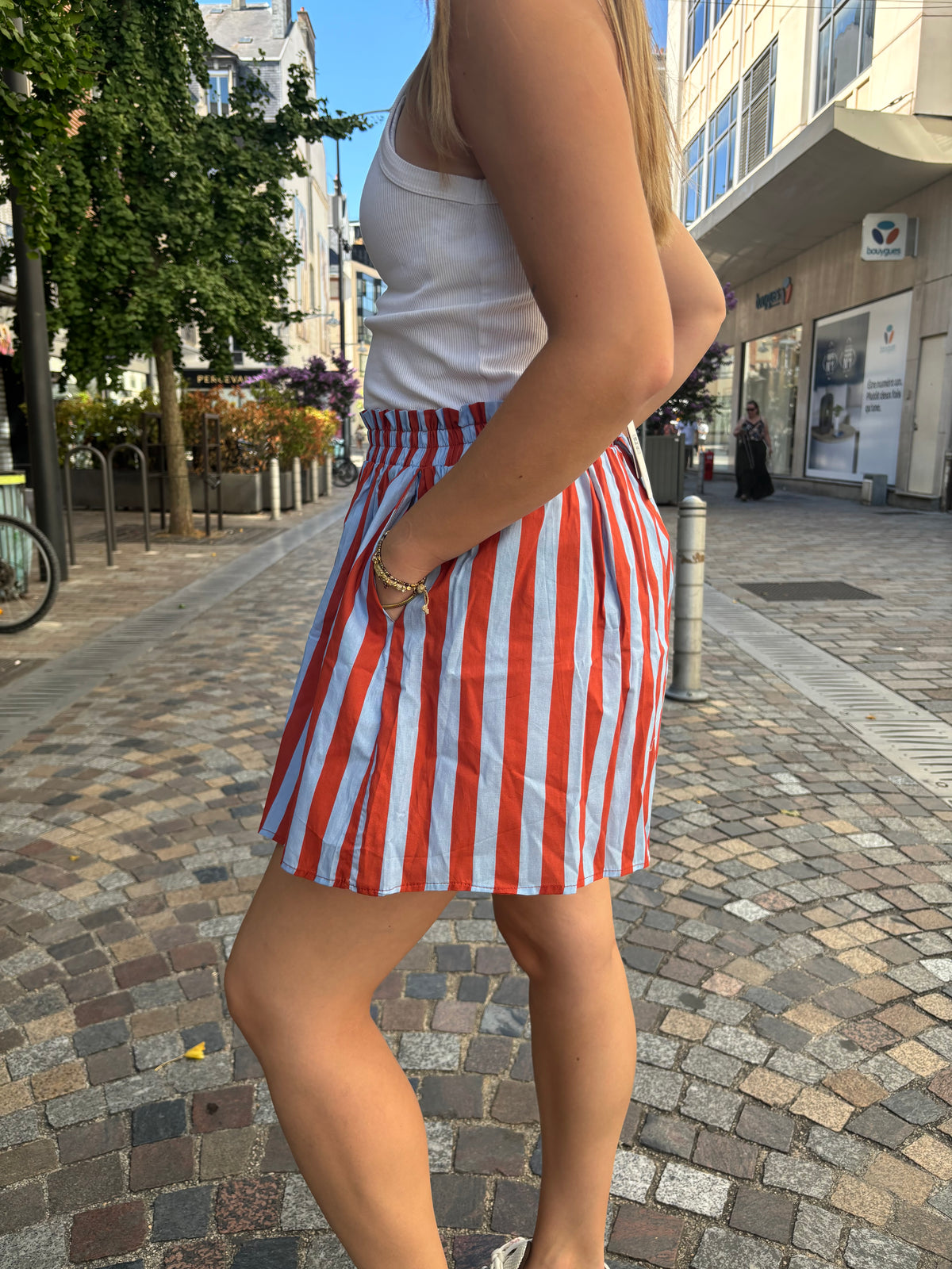 Short rayé