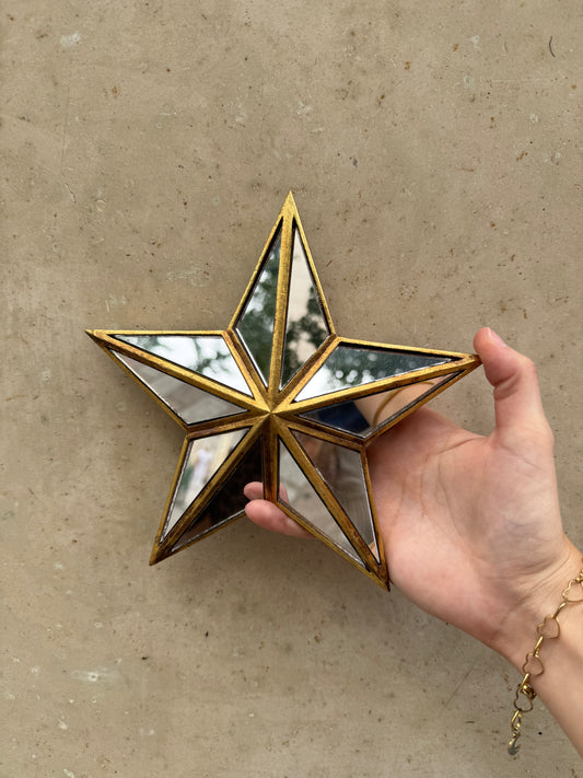 Étoile miroir murale