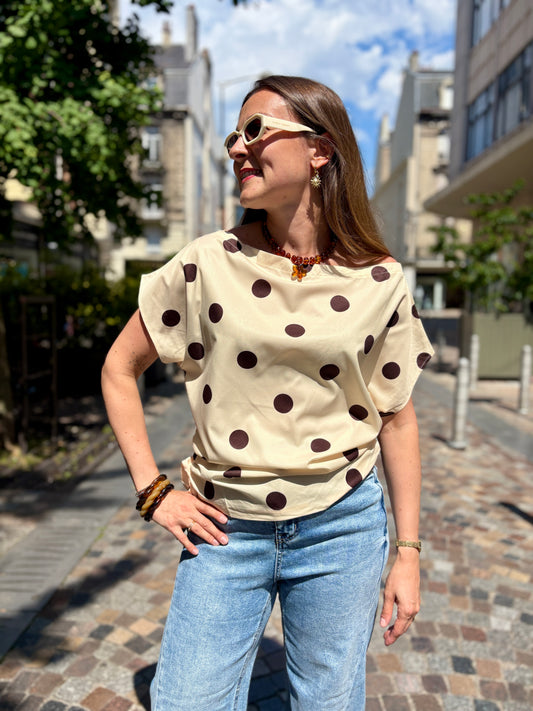 Blouse Bubble Gum Crème