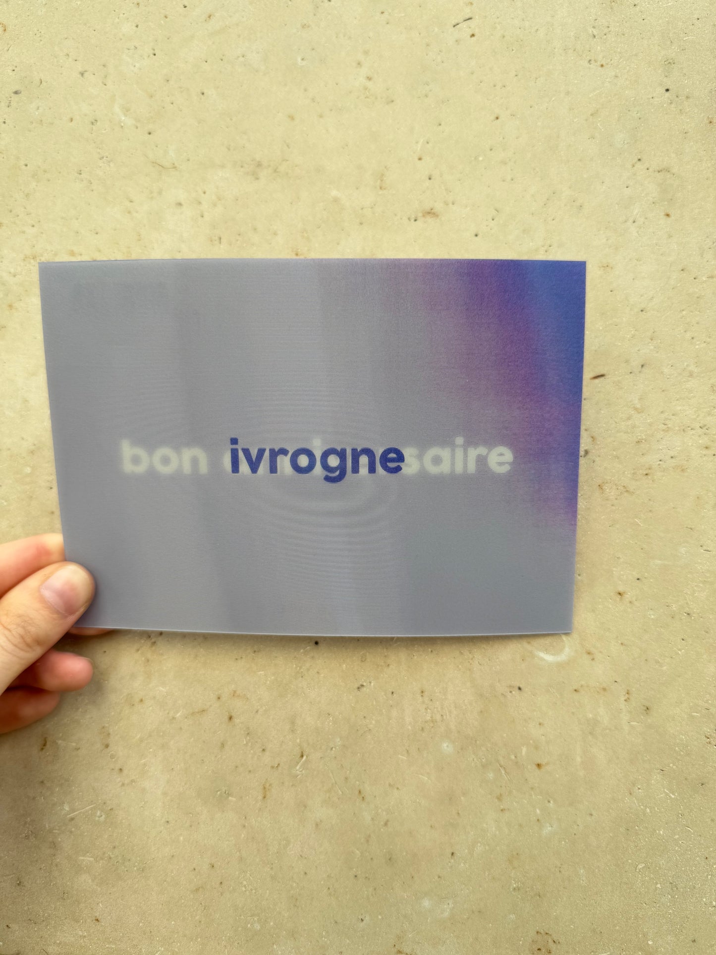 Carte anniversaire ivrogne