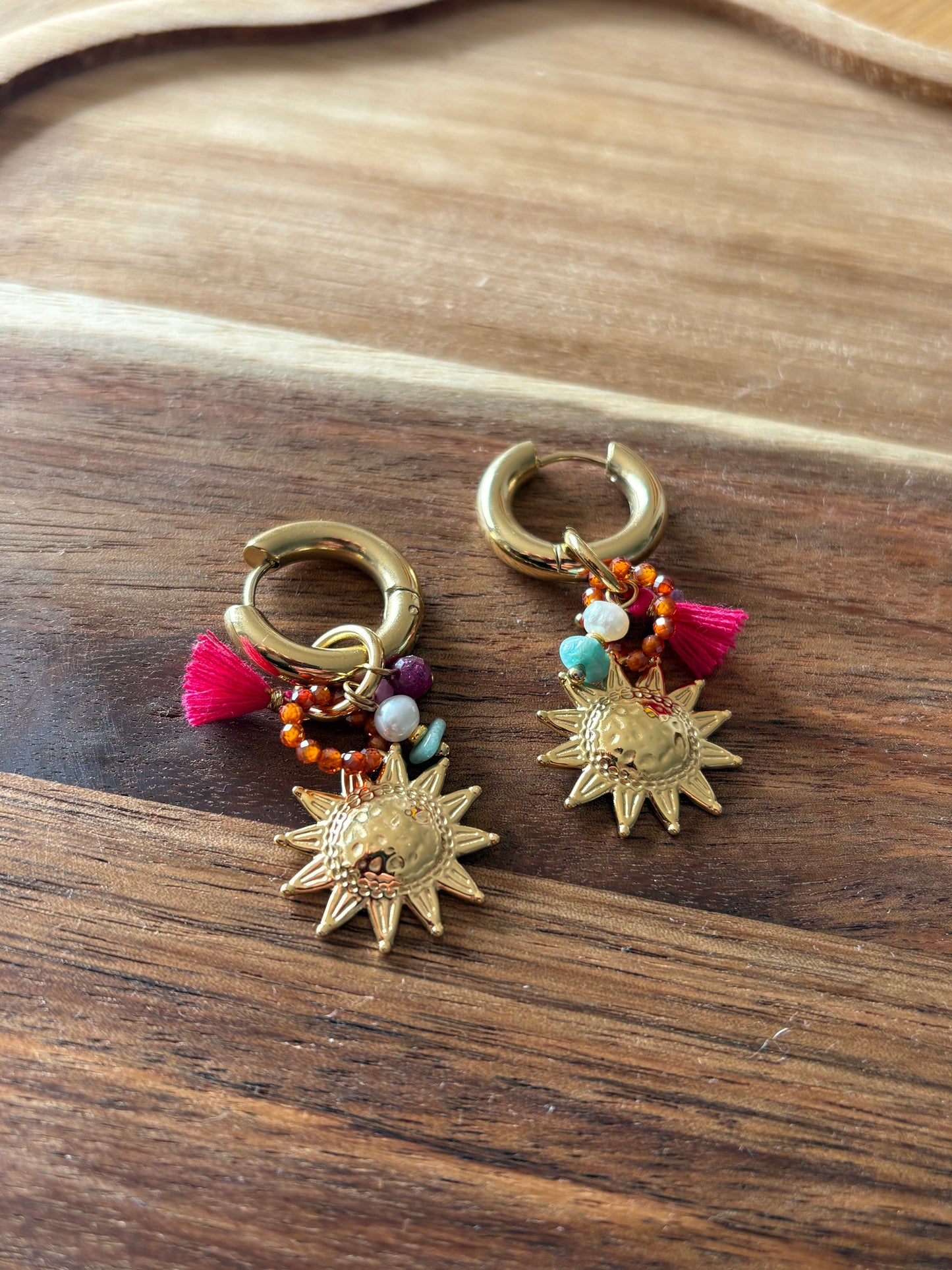Boucle d’oreille soleil