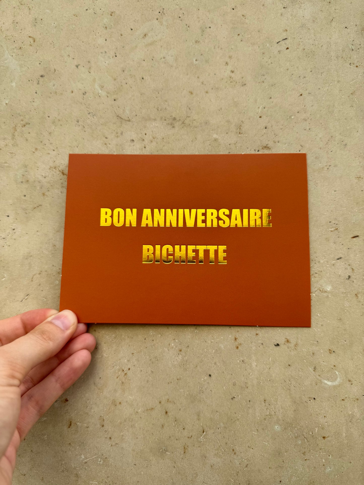 Carte anniversaire bichette