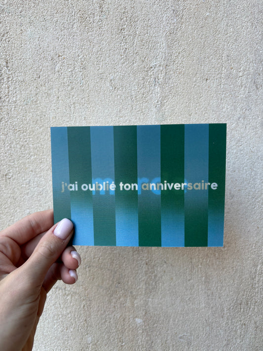 Carte d’anniversaire - merde