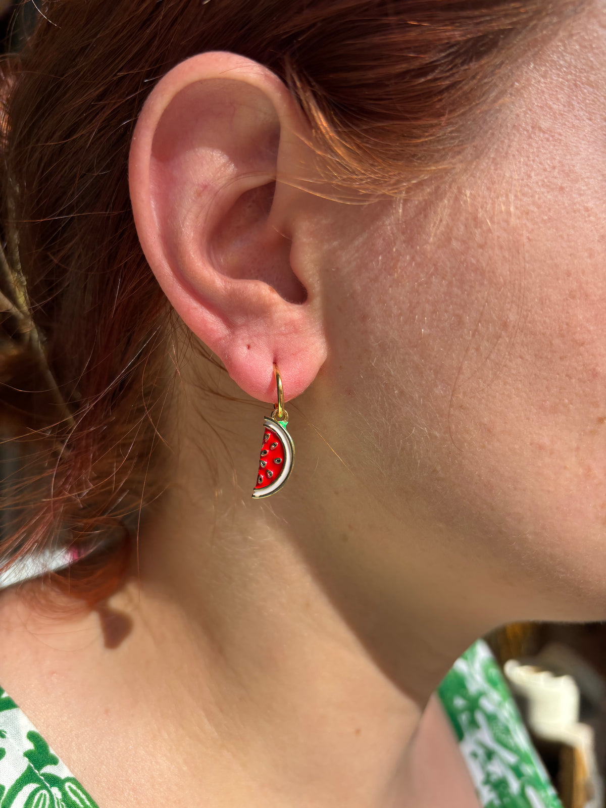 Boucles d’oreilles pastèque