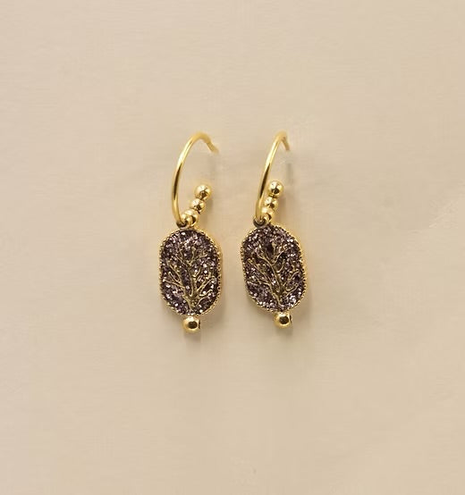 Boucles d’oreilles Corail vieux rose
