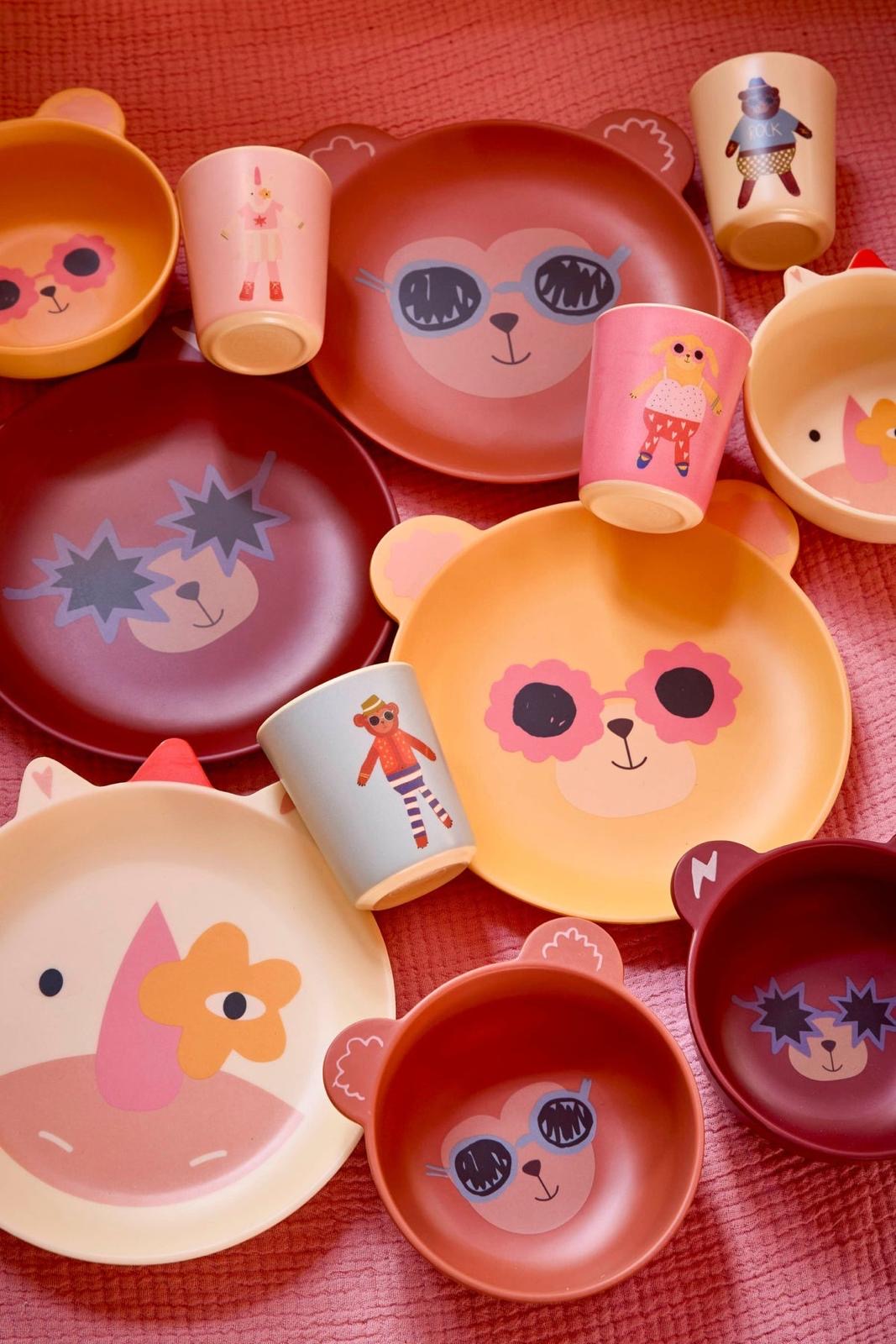 Verre Chien Rose
