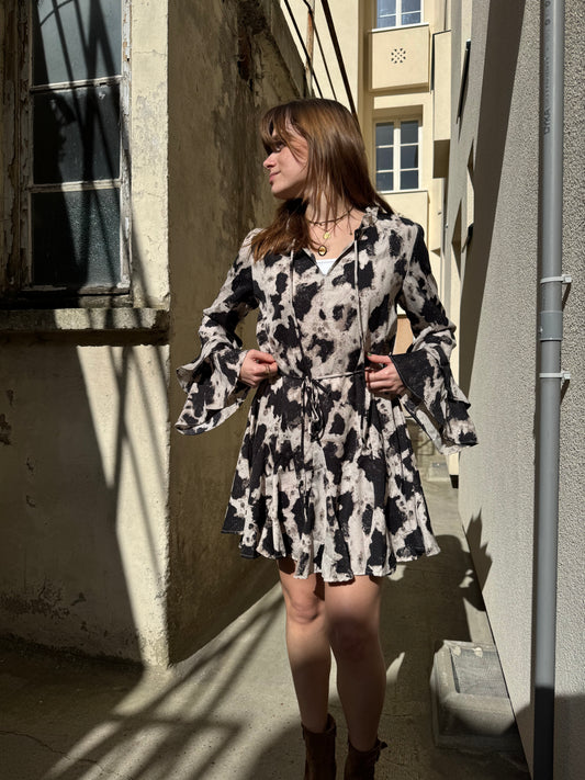 Robe imprimée vache