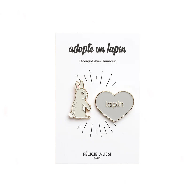 Pin’s adopte un lapin