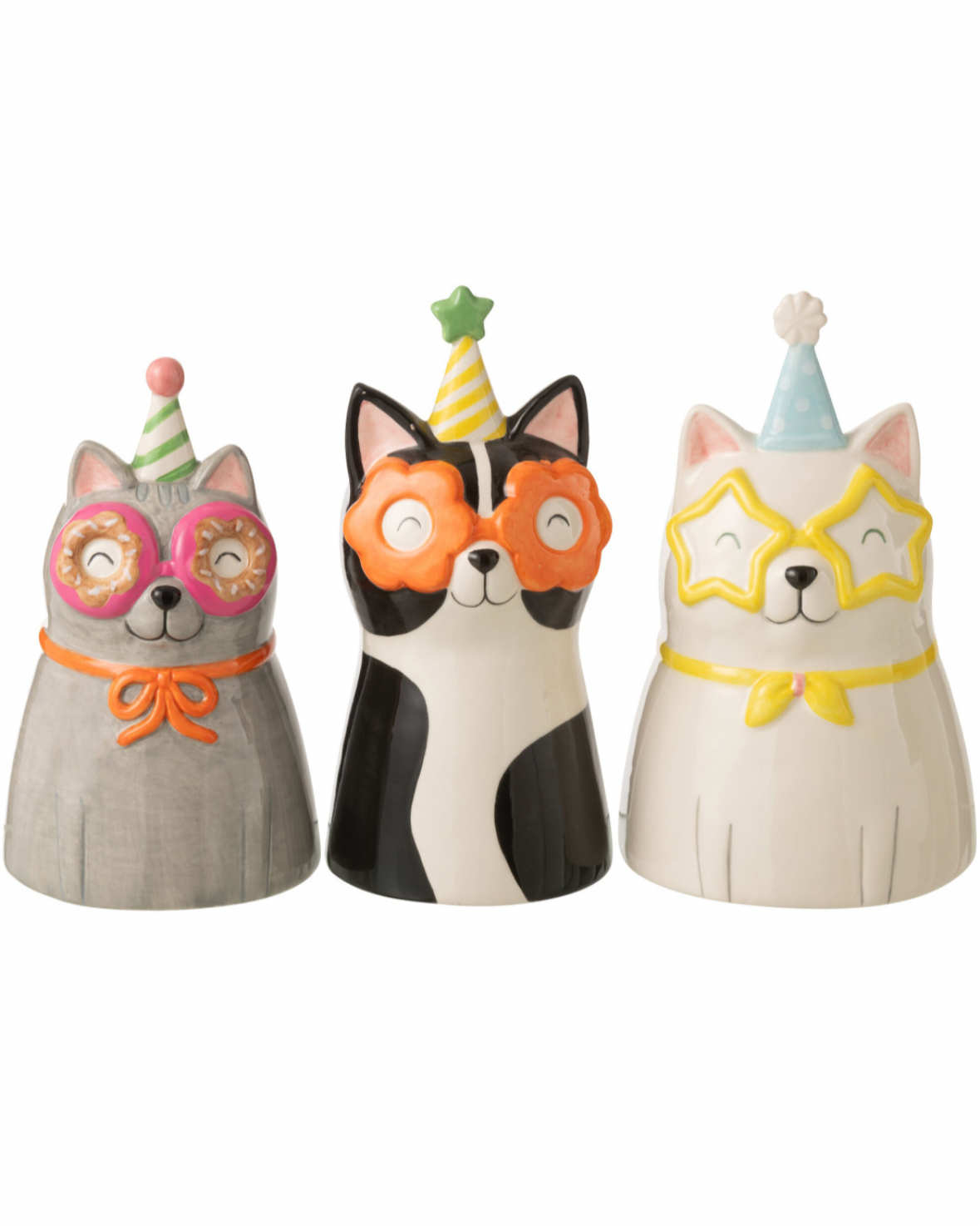 Vase chat lunettes