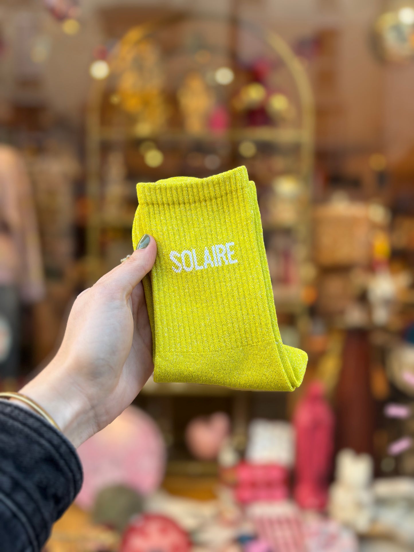 Chaussettes à paillettes - Solaire