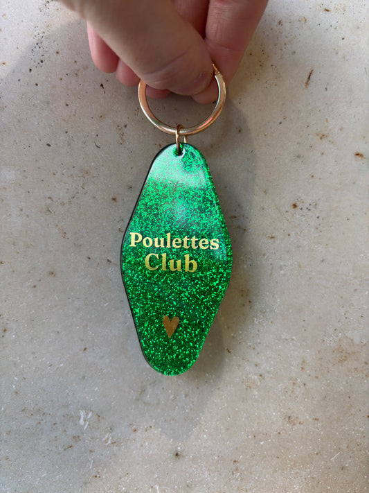 Porte clé « poulettes club »