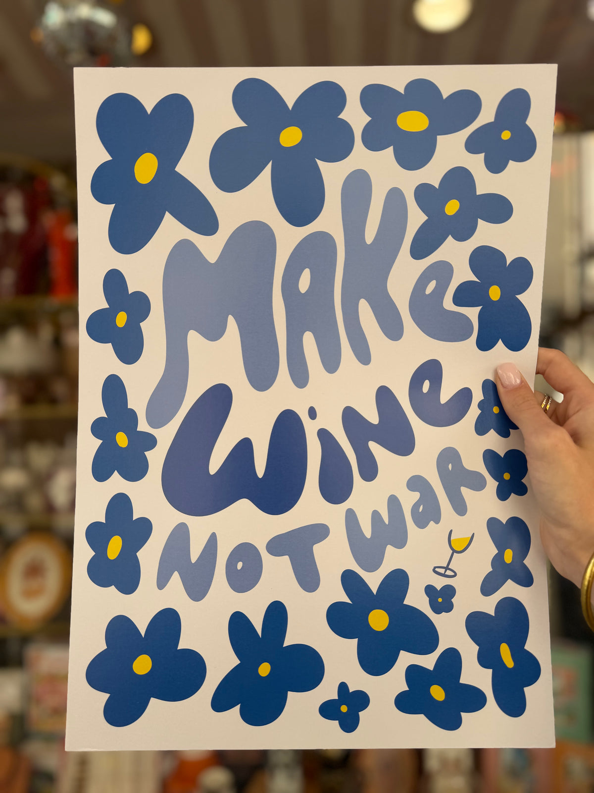 Affiche - make wine not war