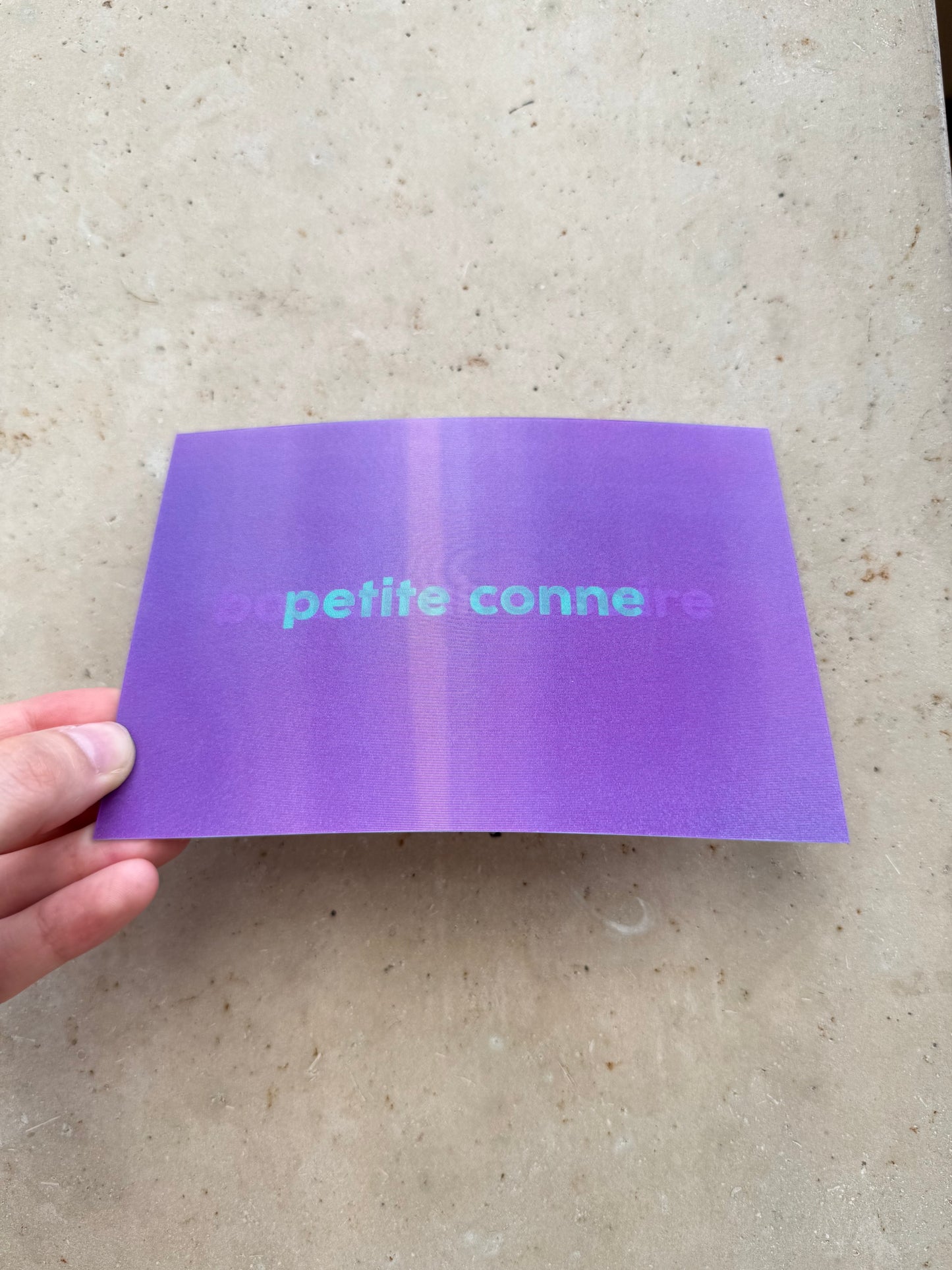 Carte anniversaire petite conne